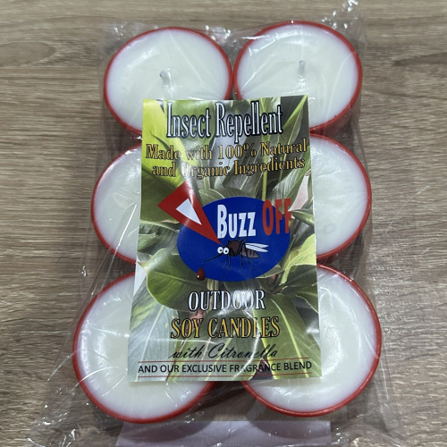 BuzzOFF Candle (Tea Light 6 Pack)